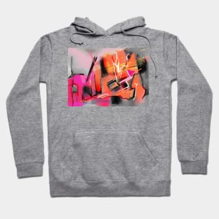 Pink and orange London abstract Hoodie